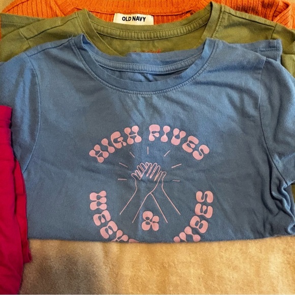 Girls Nike, Old Navy, Etc Top Bundle 8 pieces Long and Short Sleeve Sz Medium - Picture 6 of 9
